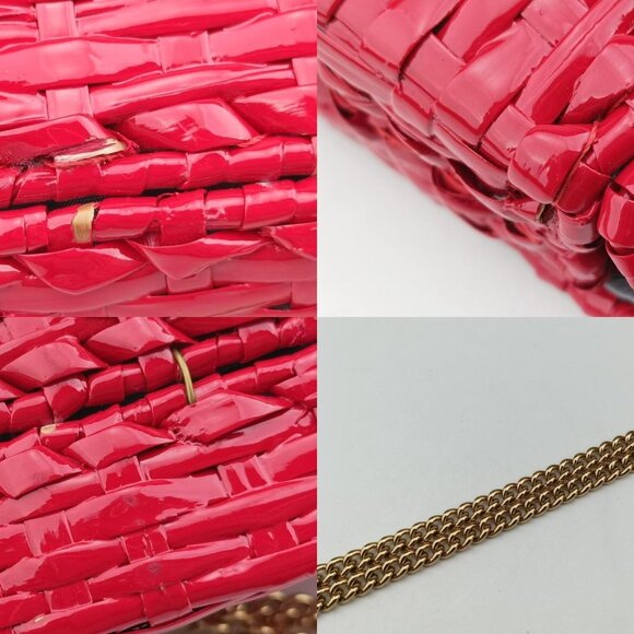 GUCCI Wicker GG Marmont flap in red - Picture 11 of 14